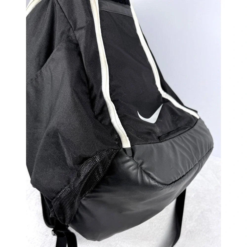 Nike Elite Quad Zip System Backpack Black White Athletic Book Bag